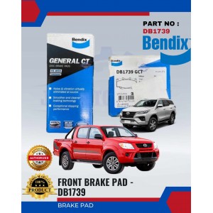 Front Disc Brake Pad-Toyota Hilux Kun25-Fortuner-BENDIX-DB1739