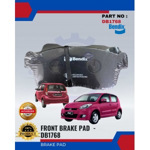 Front Disc Brake Pad-Perodua Myvi-BENDIX-DB1768