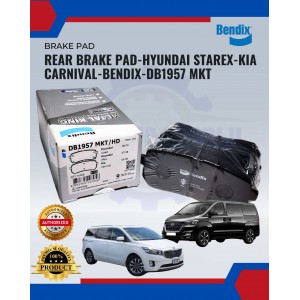 Rear Disc Brake Pad Metal King Titanium (4pcs)-Bendix-Hyundai Starex-Kia Carnival DB1957