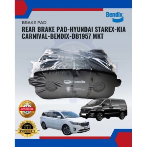 Rear Disc Brake Pad Metal King Titanium (4pcs)-Bendix-Hyundai Starex-Kia Carnival DB1957