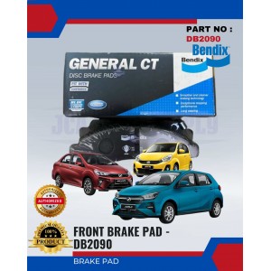 Front Disc Brake Pad PERODUA MYVI LAGI BEST-BEZZA-AXIA-BENDIX-DB2090