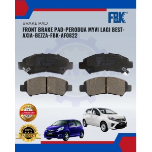 Front Brake Pad-Perodua Myvi Lagi Best-Axia-Bezza-FBK-AF0822