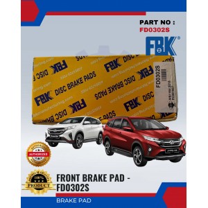 Front Brake Pad-Perodua Aruz SUV 1.5-FBK-FD0302S