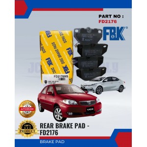 Rear Disc Brake Pad-Toyota Vios-NCP42-Altis-FBK-FD2176