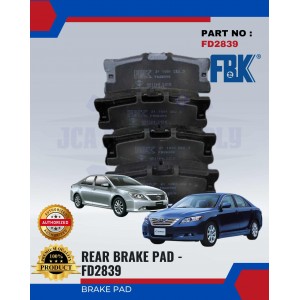 Rear Disc Brake Pad-Toyota Camry ACV40-ACV50-FBK-FD2839