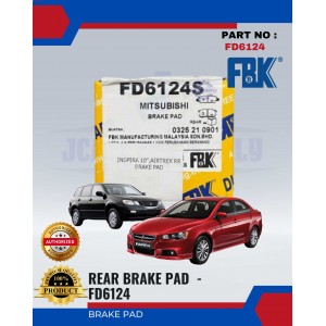 Rear Disc Brake Pad-Proton Inspira-Mitsubishi Airtrek-FBK-FD6124