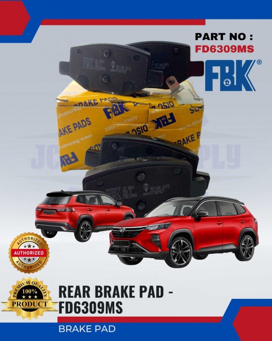 Rear Brake Pad-Proton X50-FBK-FD6309MS Brake System image