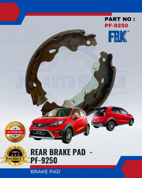 REAR BRAKE PAD-PROTON IRIZ 1.3-1.5-PROTON PERSONA VVT 2016-FBK-FK6308 Brake System image