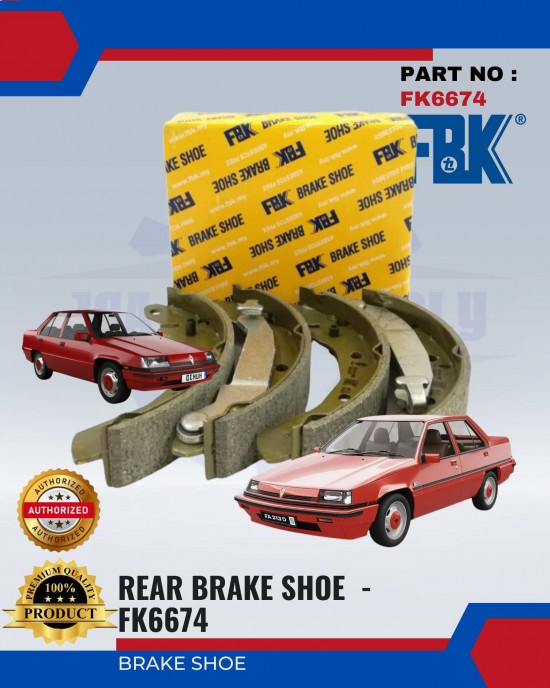 FBK BRAKE SHOE - PROTON SAGA 8V - FK6674 image