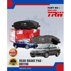 Front Disc Brake Pad-Proton Wira 1.6-1.8-Perdana-Satria-Putra-TRW-GDB1128