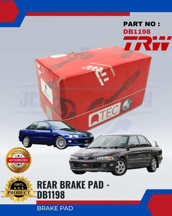 TRW Front Disc Brake Pad-Proton Wira 1.6 1.8-Perdana-Satria-Putra-GDB1128 Brake System image