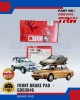 TRW Front Disc Brake Pad-Proton Saga-Wira 1.3 1.5-Iswara-Kembara-GDB3046 Brake System image