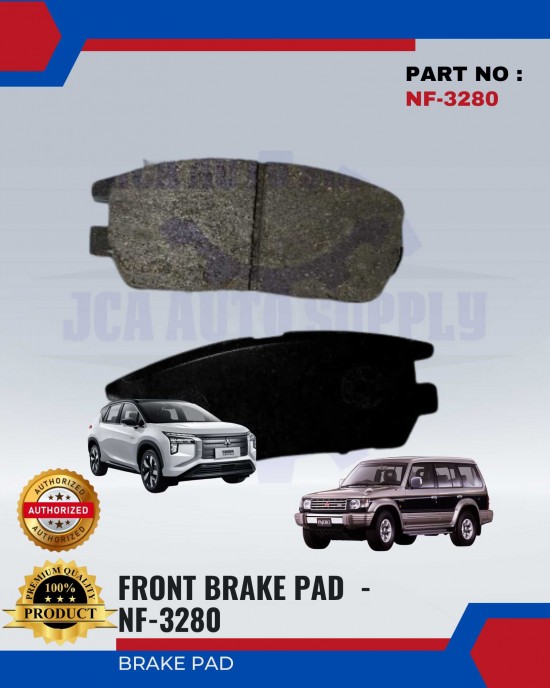 NISHIMURA-DISC BRAKE PAD-FRONT - MITSUBISHI PAJERO - AIRTEK - NF-3280 image