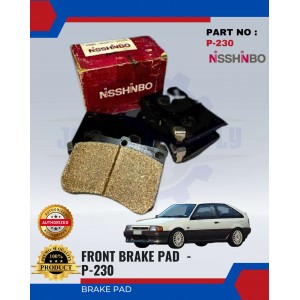 Front Disc Brake Pad (4pcs)-Mazda-TX3-LYNX-NISSHINBO-P-230