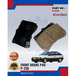 Front Disc Brake Pad (4pcs)-Mazda-TX3-LYNX-NISSHINBO-P-230