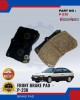 Front Disc Brake Pad (4pcs)-Mazda-TX3-LYNX-NISSHINBO-P-230 Brake System image