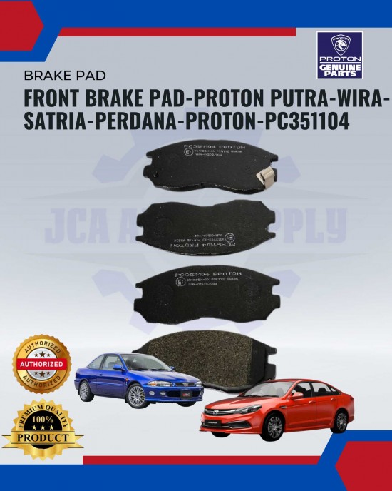 Front Brake Pad-Proton Putra-Wira-Satria-Perdana-Proton-PC351104 image