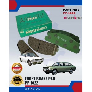  Front Disc Brake Pad-Toyota Corolla KE20-Nisshinbo-PF-1022