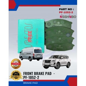 Front Brake Pad-Nissan Patrol-Urvan-NISSHINBO-PF-1052-2