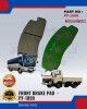 Front Disc Brake Pad (4pcs)-NISSHINBO-PF-1099 Brake System image