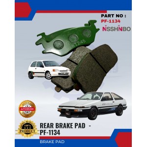 Rear Disc Brake Pad-Toyota AE86-Starlet-KP60-NISSHINBO-PF-1134