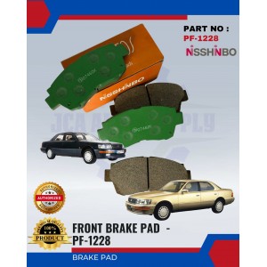 Front Disc Brake Pad (4pcs)-Toyota Lexus-NISSHINBO-PF-1228