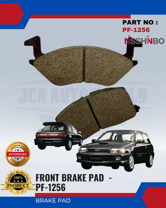 NISSHINBO-DISC BRAKE PAD-FRONT - TOYOTA STARLET - PF-1256 image