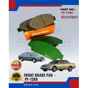 Front Disc Brake Pad (4pcs)-Toyota Camry-Vista-NISSHINBO-PF-1260