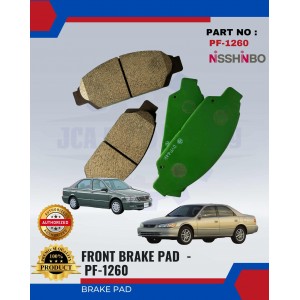 Front Disc Brake Pad (4pcs)-Toyota Camry-Vista-NISSHINBO-PF-1260