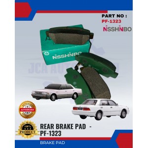 Rear Disc Brake Pad-Toyota Crown-GS151-Mark II-NISSHINBO-PF-1323