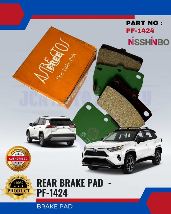 NISSHINBO-DISC BRAKE PAD-REAR - TOYOTA RAV4 - PF-1424 image