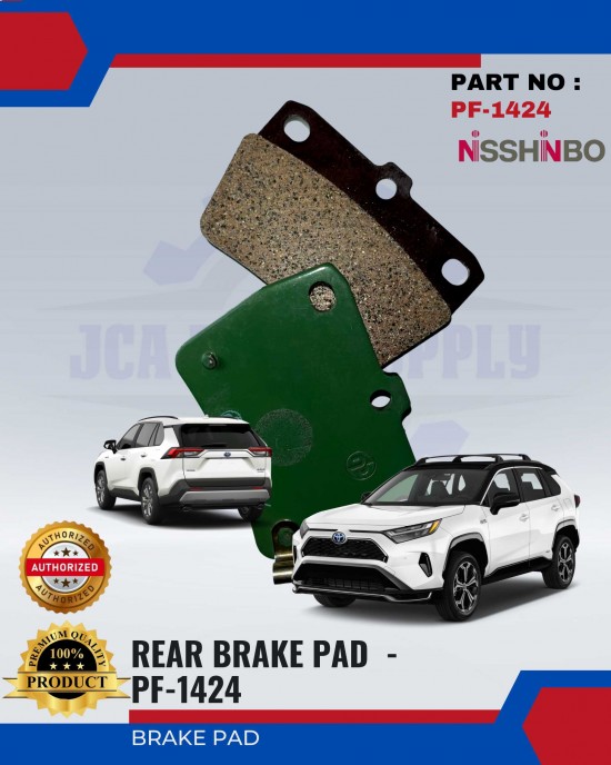 NISSHINBO-DISC BRAKE PAD-REAR - TOYOTA RAV4 - PF-1424 image