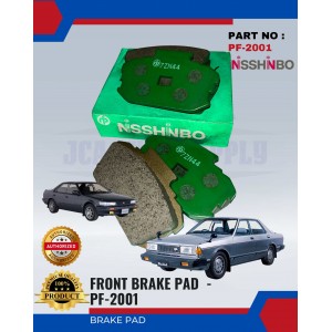 Front Disc Brake Pad (4pcs)-Nissan Bluebird-NISSHINBO-PF-2001