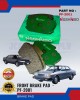 Front Disc Brake Pad (4pcs)-Nissan Bluebird-NISSHINBO-PF-2001 Brake System image