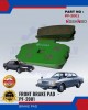 Front Disc Brake Pad (4pcs)-Nissan Bluebird-NISSHINBO-PF-2001 Brake System image