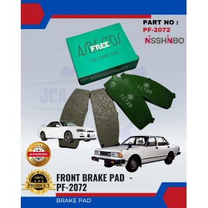 Front Disc Brake Pad (4pcs)-Nissan Bluebird-Silvia-Skyline-NISSHINBO-PF-2072