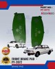 NISSHINBO FRONT DISC BRAKE PAD (4PCS) - NISSAN, BLUEBIRD, SILVIA & SKYLINE PF-2072 Brake System image