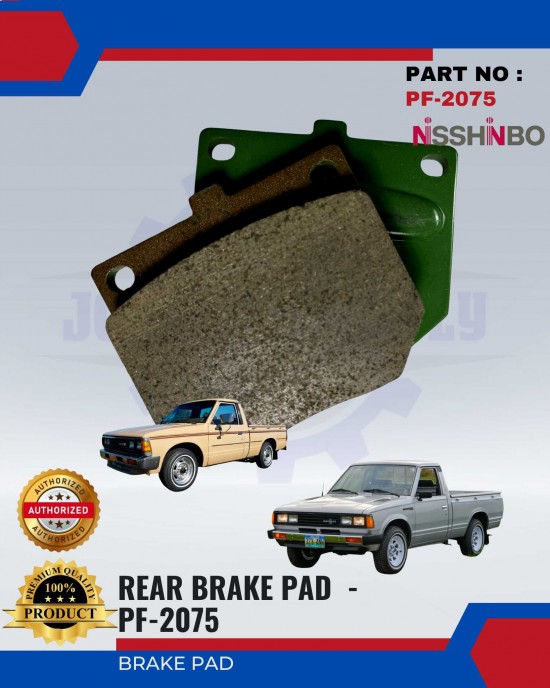 Rear Disc Brake Pad-Nissan 720-NISSHINBO- PF-2075 Brake System image