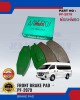 Front Disc Brake Pad (4pcs)-Nissan Urvan-NISSHINBO-PF-2079 Brake System image