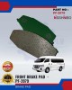 Front Disc Brake Pad (4pcs)-Nissan Urvan-NISSHINBO-PF-2079 Brake System image