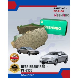 Rear Disc Brake Pad-Nissan Cefiro 2.0-NISSHINBO-PF-2130