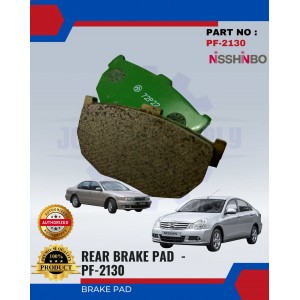 Rear Disc Brake Pad-Nissan Cefiro 2.0-NISSHINBO-PF-2130