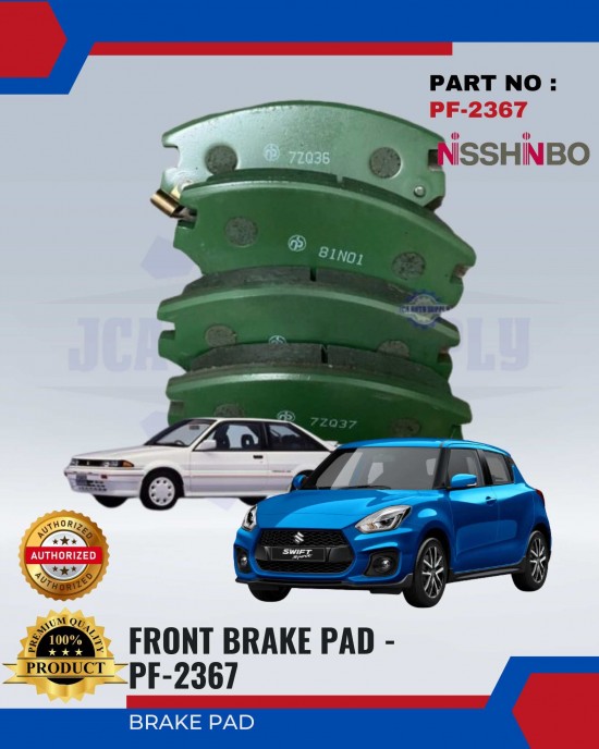 Suzuki Swift - Nissan Langley Front Brake Pads - NISSHINBO - PF-2367 Brake System image