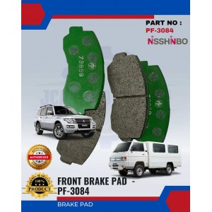 Front Disc Brake Pad (4pcs)-Mitsubishi Pajero-L300-NISSHINBO-PF-3084