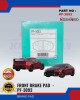 Mitsubishi Lancer Front Brake Pads - NISSHINBO - PF-3093 Brake System image