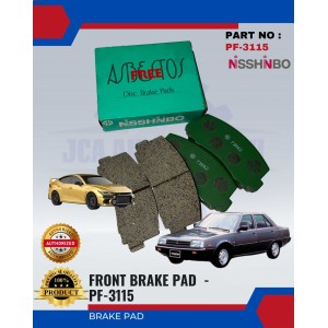 Front Disc Brake Pad (4pcs)-Mitsubishi Tredia-Galant-NISSHINBO-PF-3115