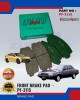 NISSHINBO FRONT DISC BRAKE PAD (4PCS) - MITSUBISHI TREDIA & GALANT PF-3115 Brake System image