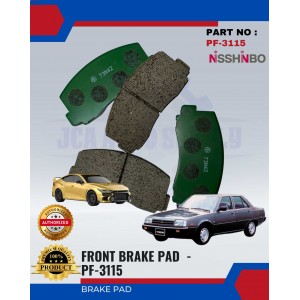 Front Disc Brake Pad (4pcs)-Mitsubishi Tredia-Galant-NISSHINBO-PF-3115