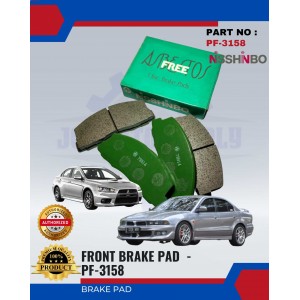 Front Disc Brake Pad (4pcs)-Mitsubishi-Galant-Lancer-NISSHINBO-PF-3158