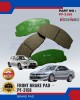 Front Disc Brake Pad (4pcs)-Mitsubishi-Galant-Lancer-NISSHINBO-PF-3158 Brake System image